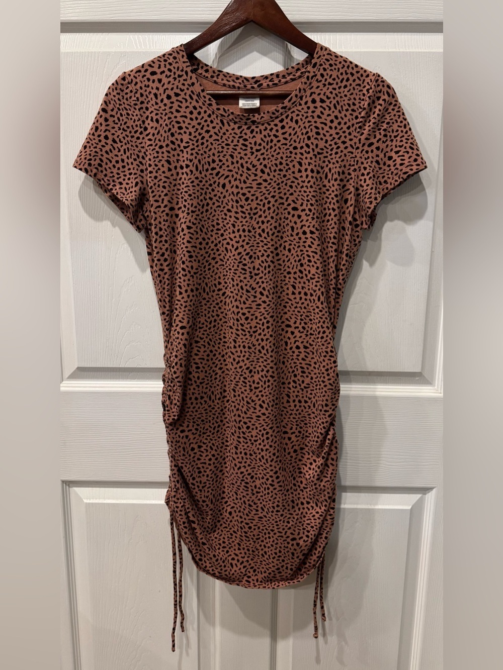 Victoria’s Secret PINK Mini Dress Brown/Black Animal Print Women’s Size L